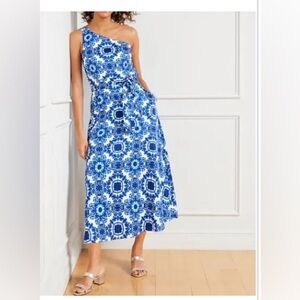 Talbots One Shoulder Dress with Pockets